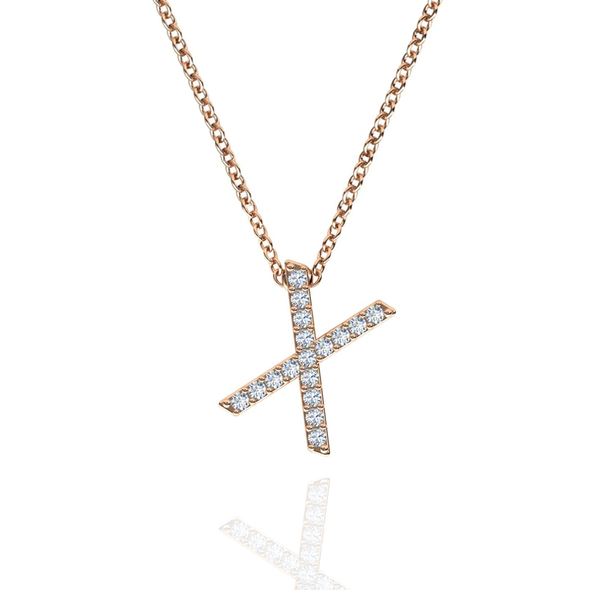 ID Initial Diamond Necklace