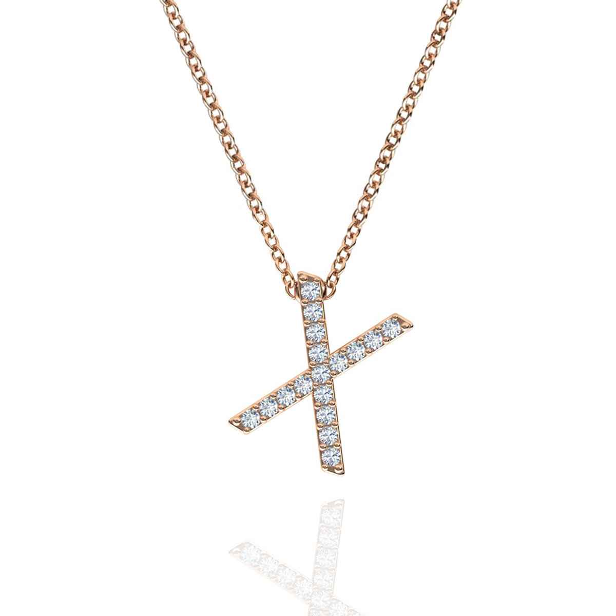 ID Initial Diamond Necklace