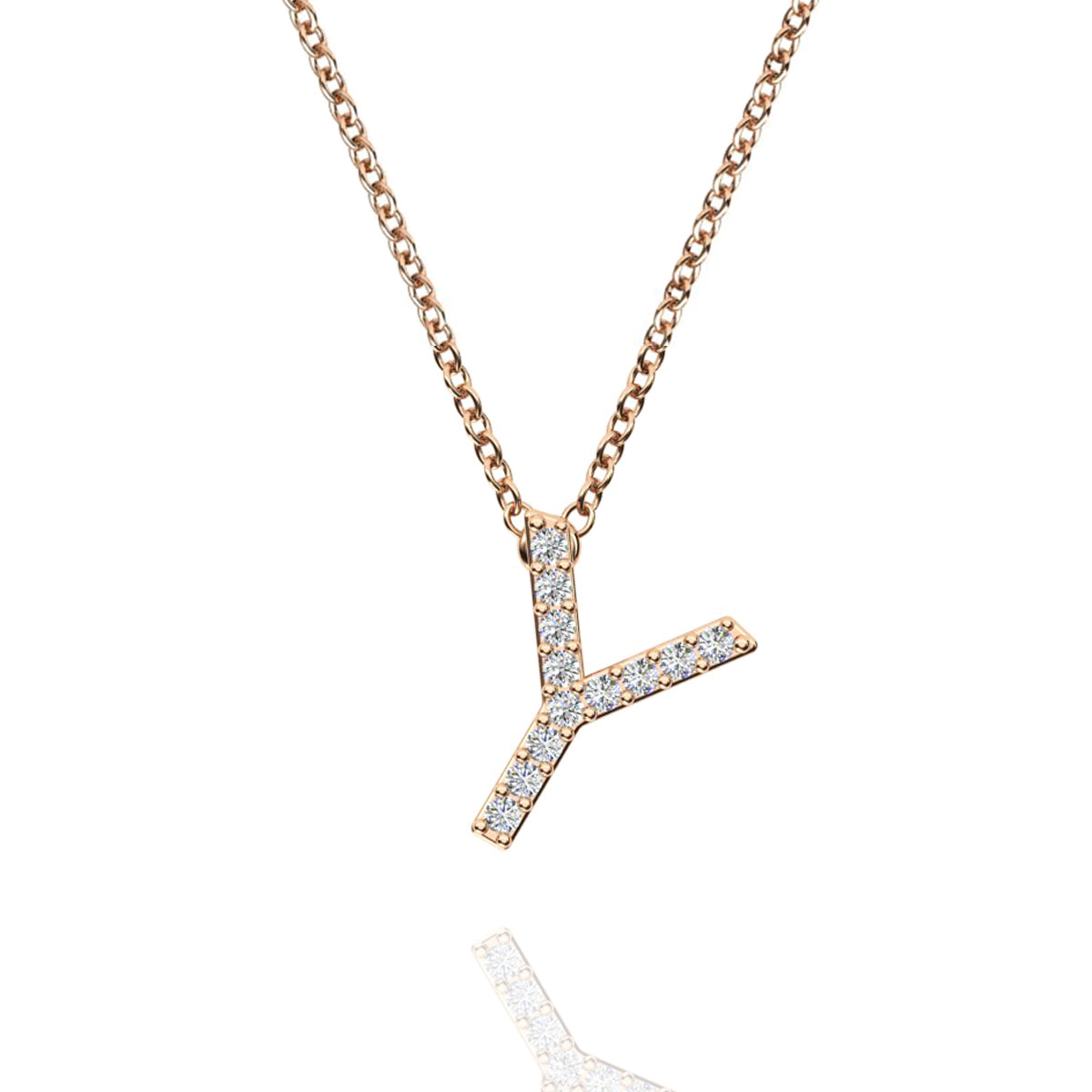 ID Initial Diamond Necklace