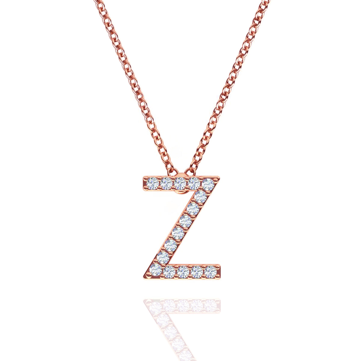 ID Initial Diamond Necklace
