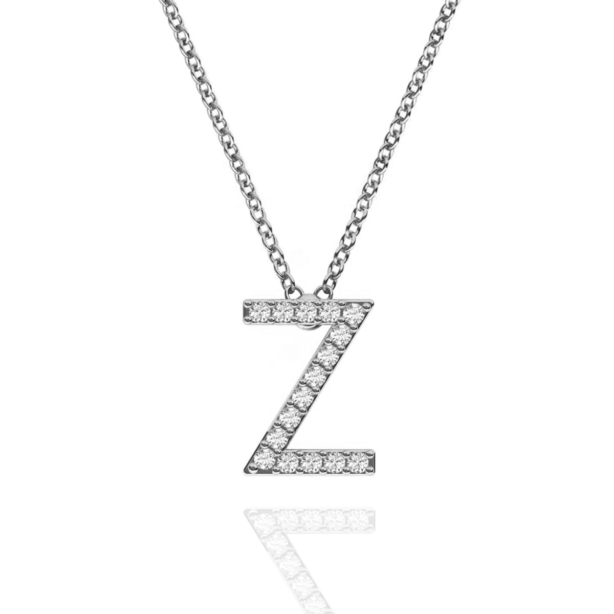 ID Initial Diamond Necklace