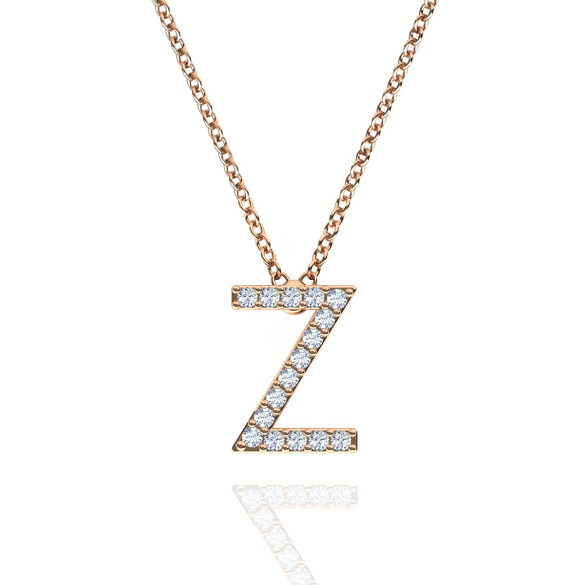 ID Initial Diamond Necklace