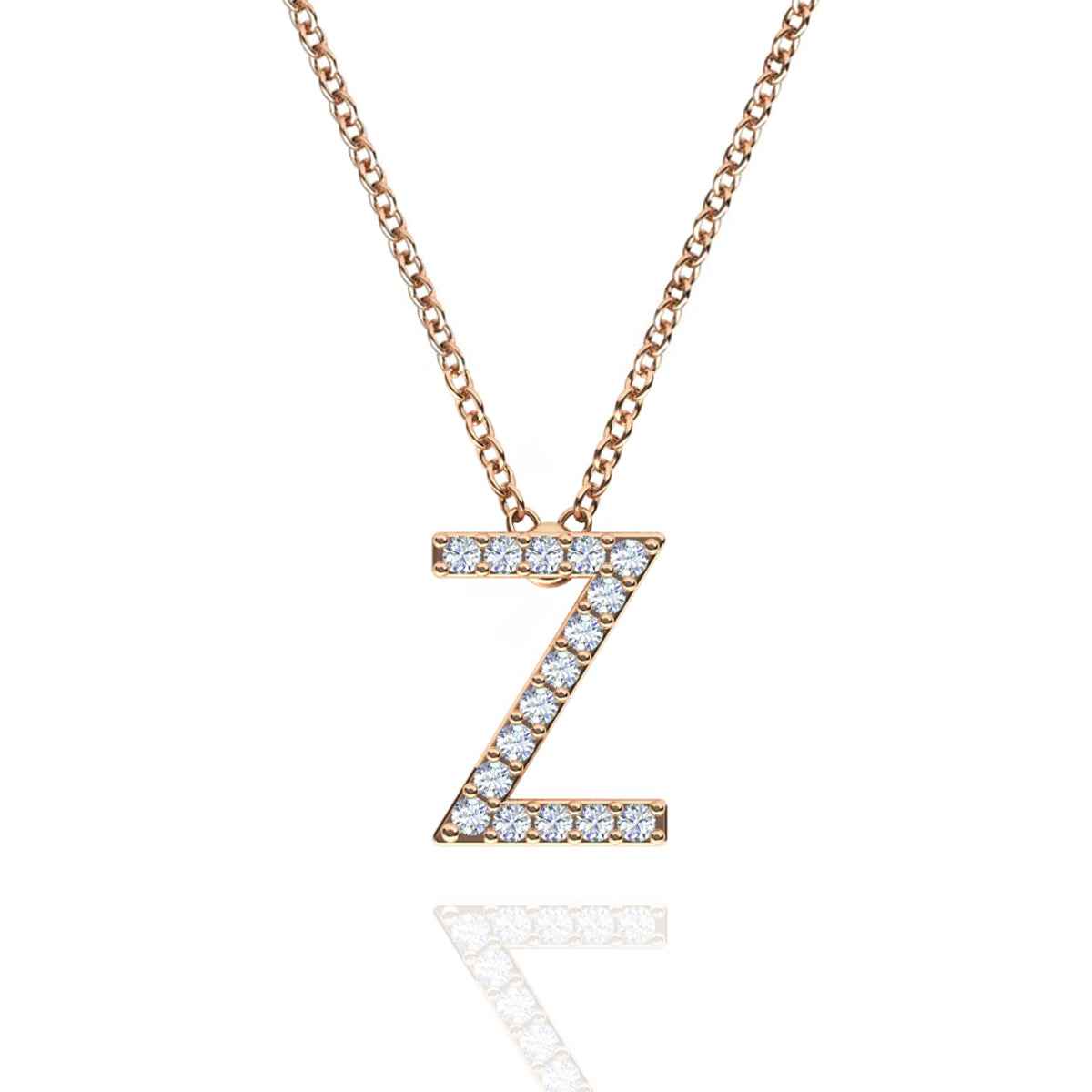 ID Initial Diamond Necklace