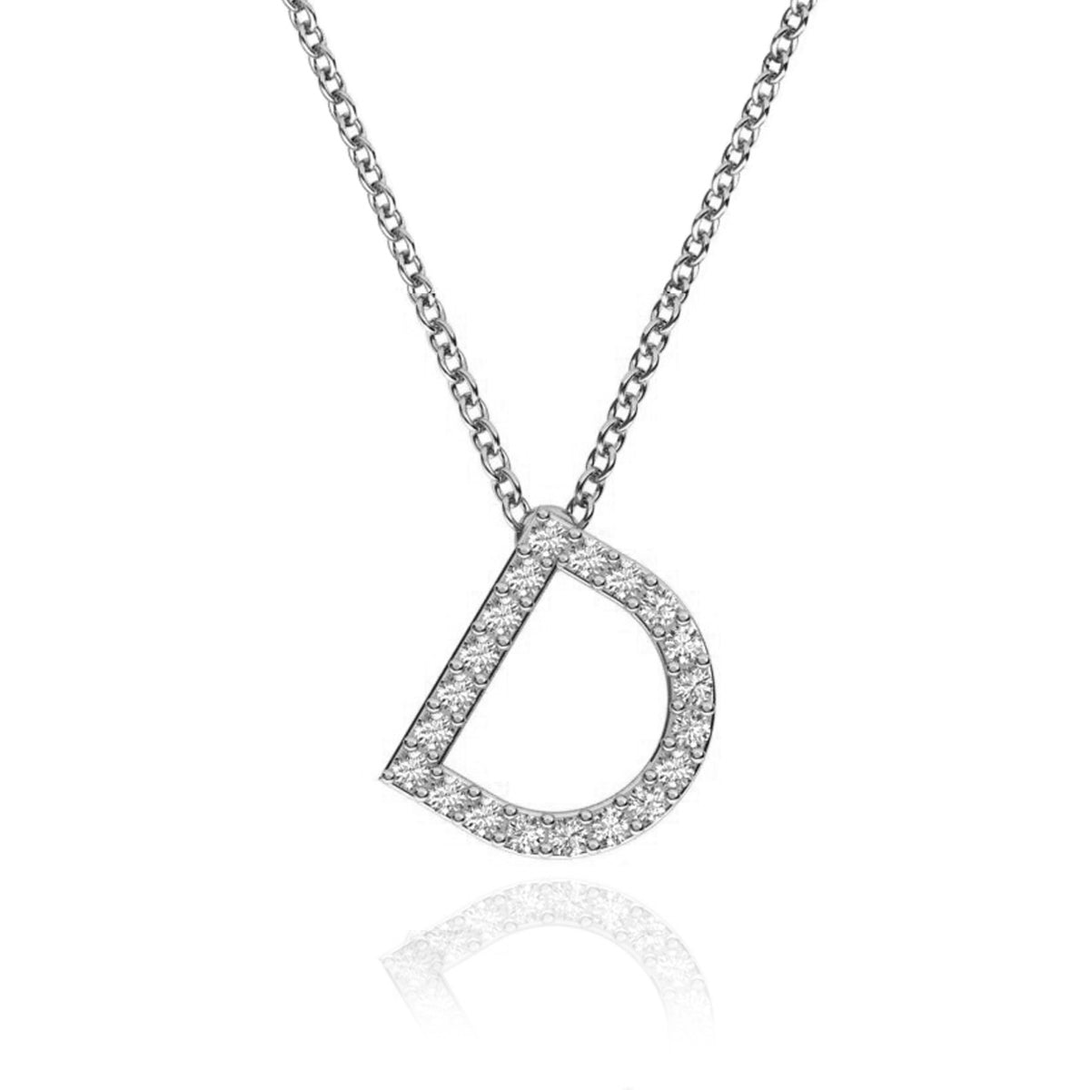 ID Initial Diamond Necklace