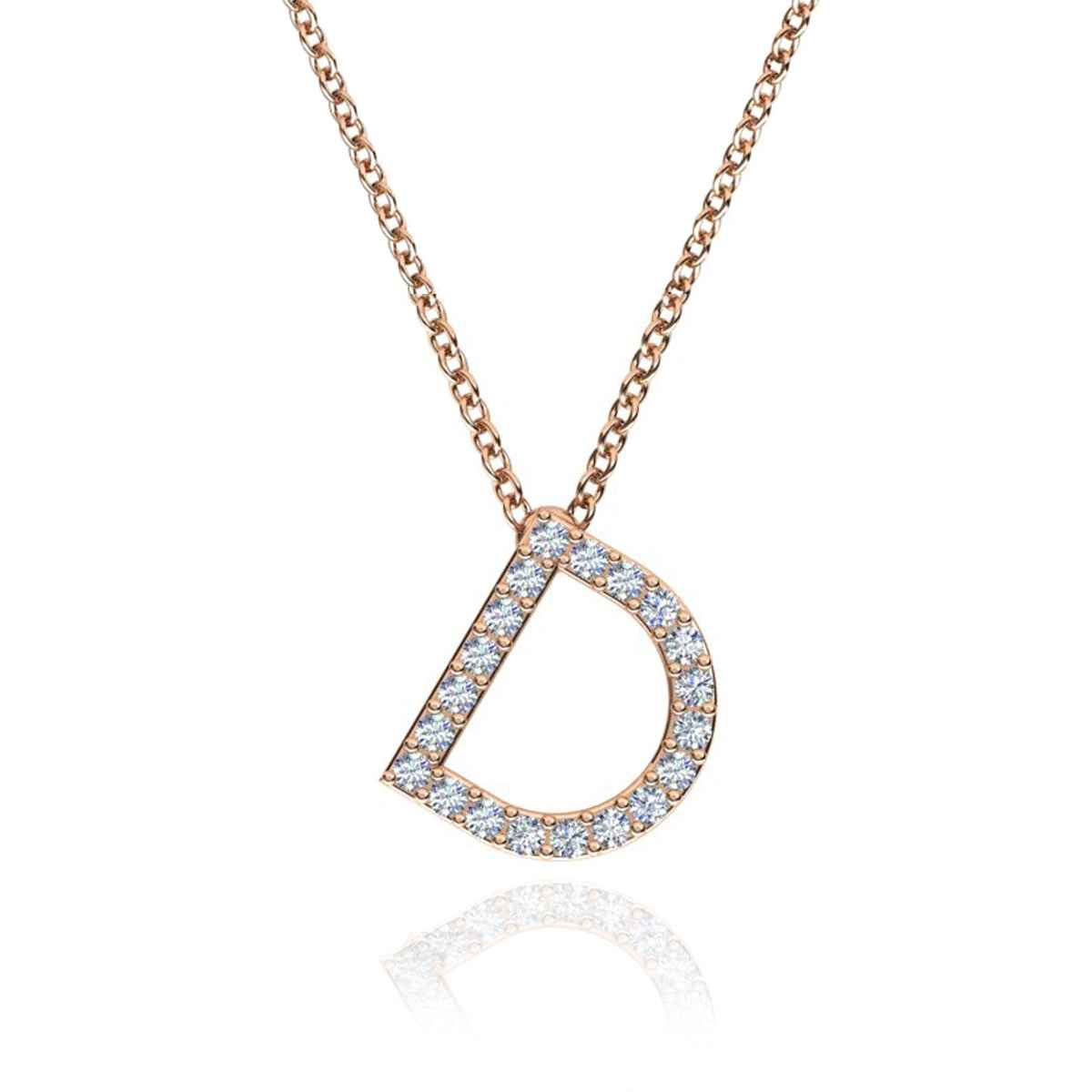 ID Initial Diamond Necklace