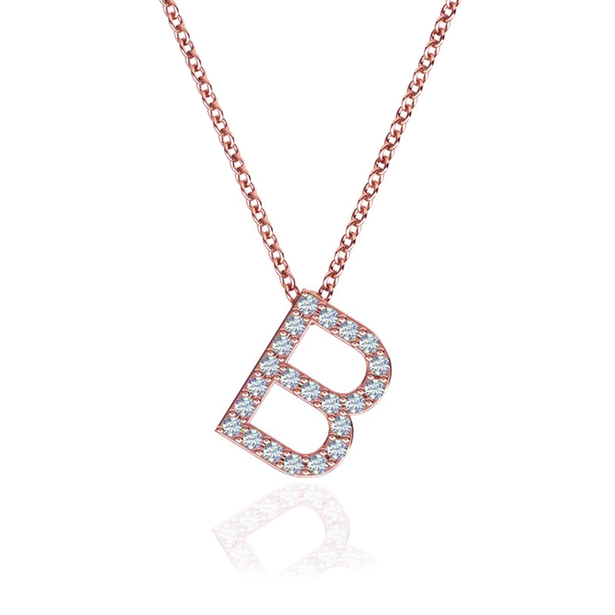 ID Initial Diamond Necklace
