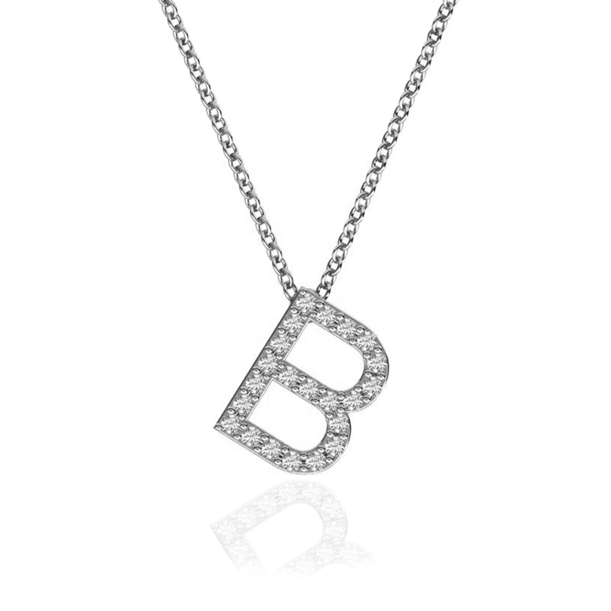 ID Initial Diamond Necklace