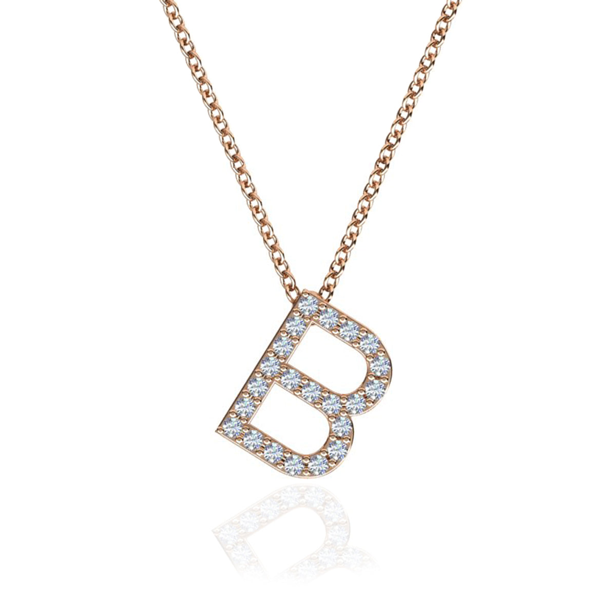 ID Initial Diamond Necklace