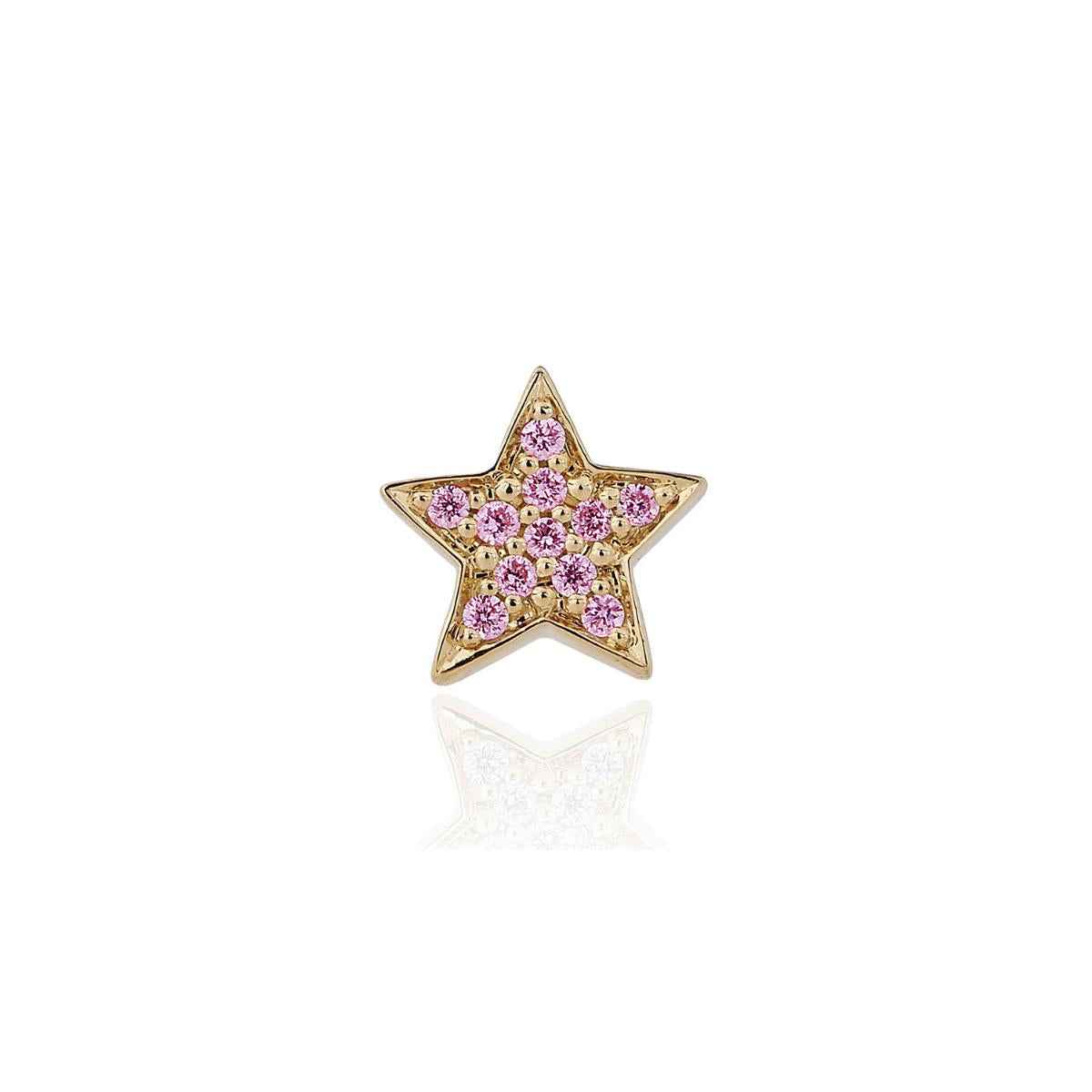 STASIA MINI Pink Sapphire Stud Earring Single