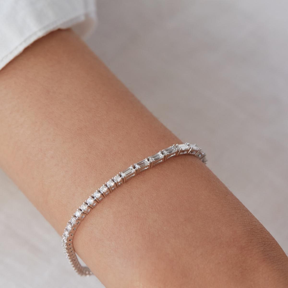 AMALFI Line Bracelet Grande in white gold