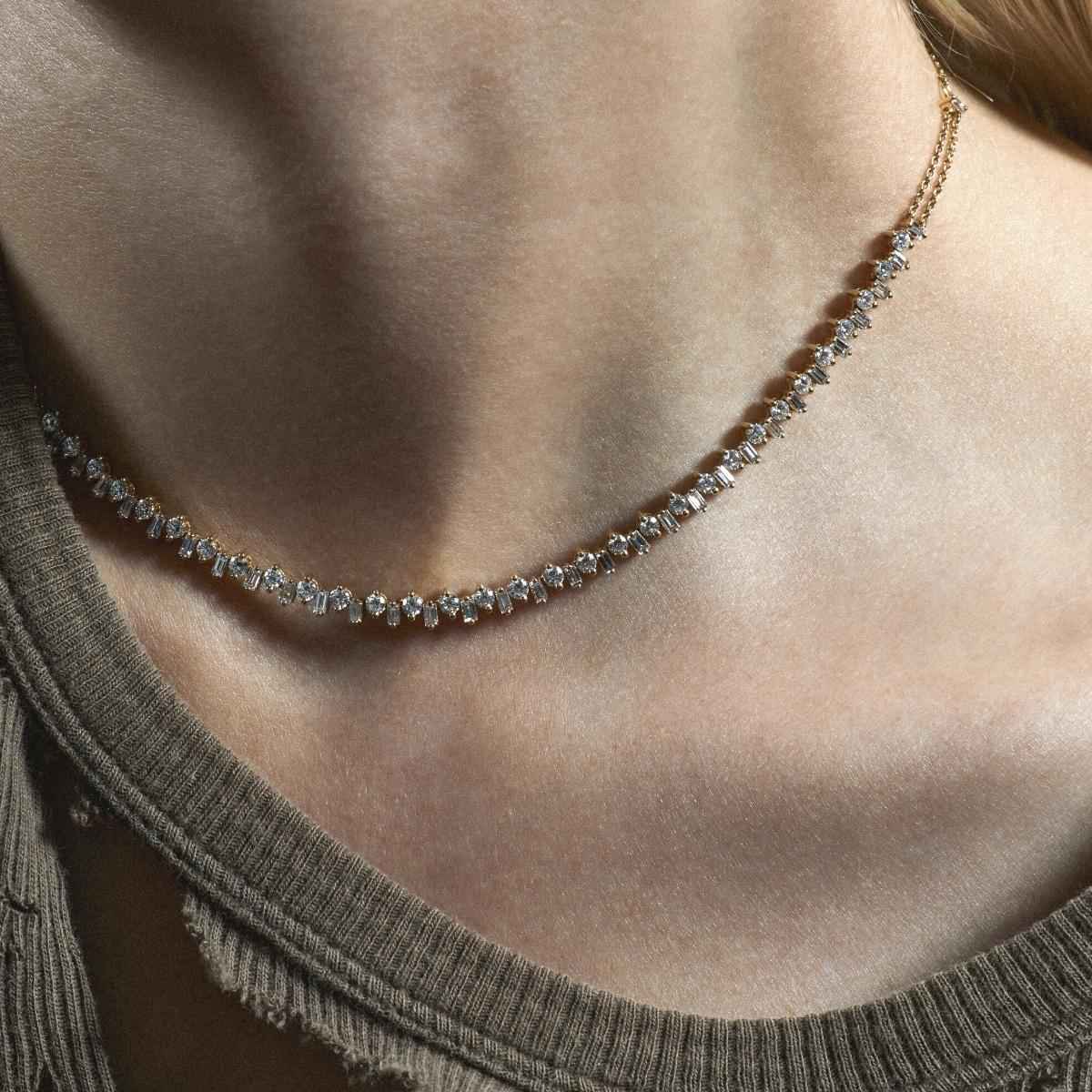 AMALFI Diamond Necklace Short