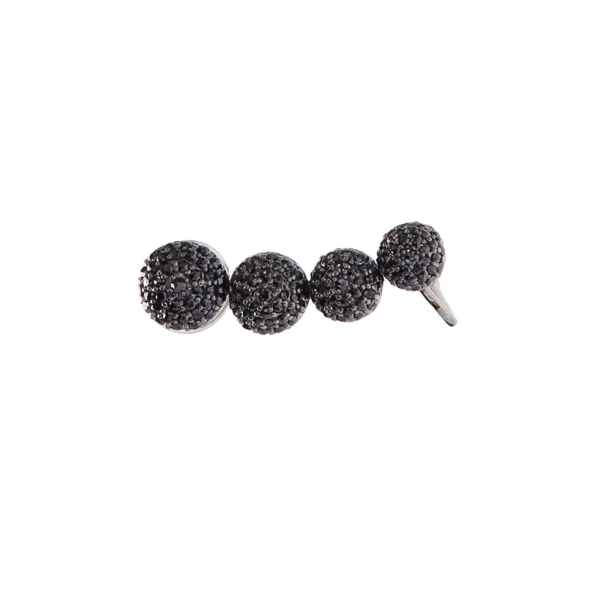 BLACK CAVIAR Black Diamond Ear Cuff Single