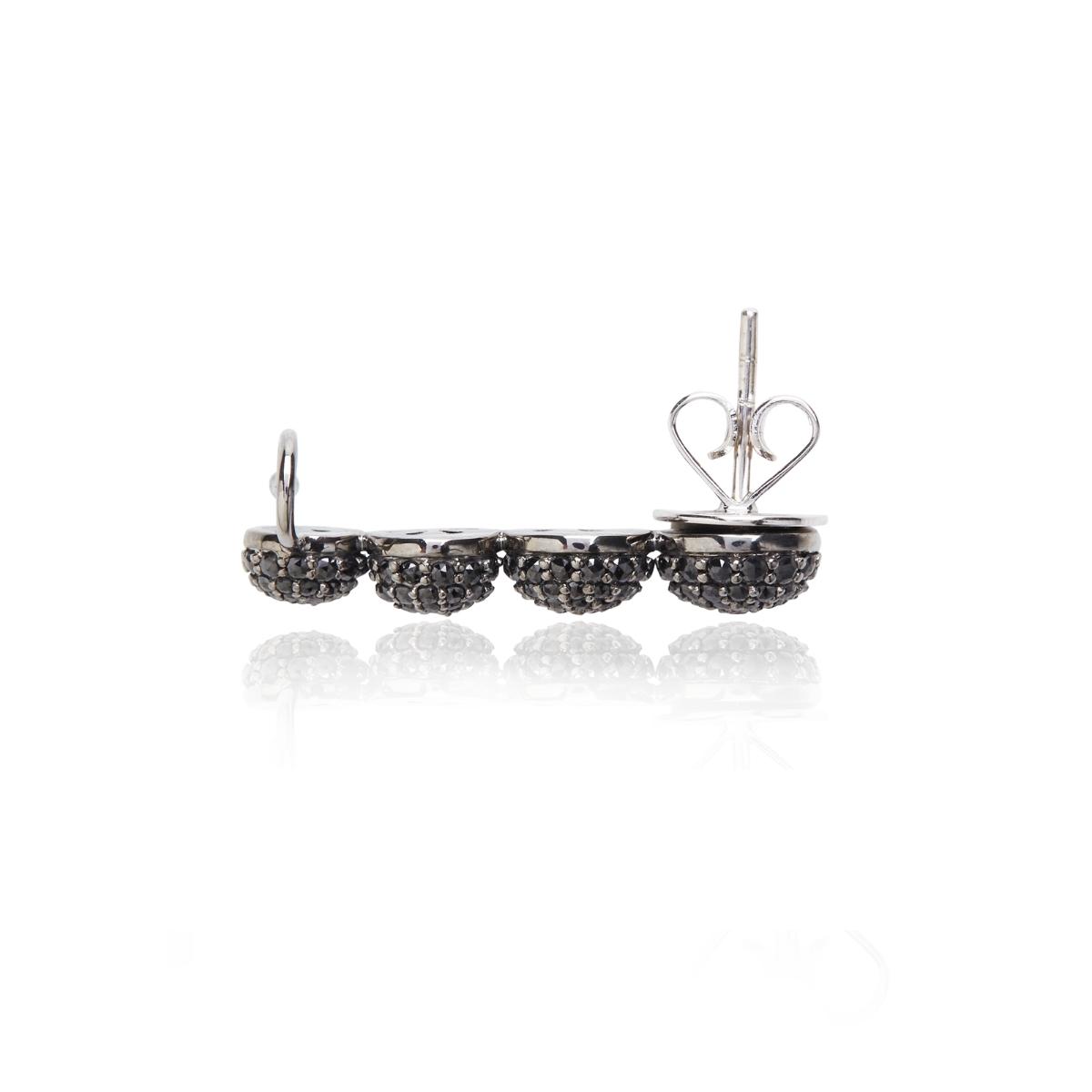 BLACK CAVIAR Black Diamond Ear Cuff Single