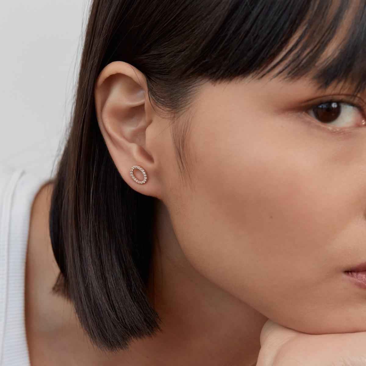 CLOUD Diamond Stud Earring Single
