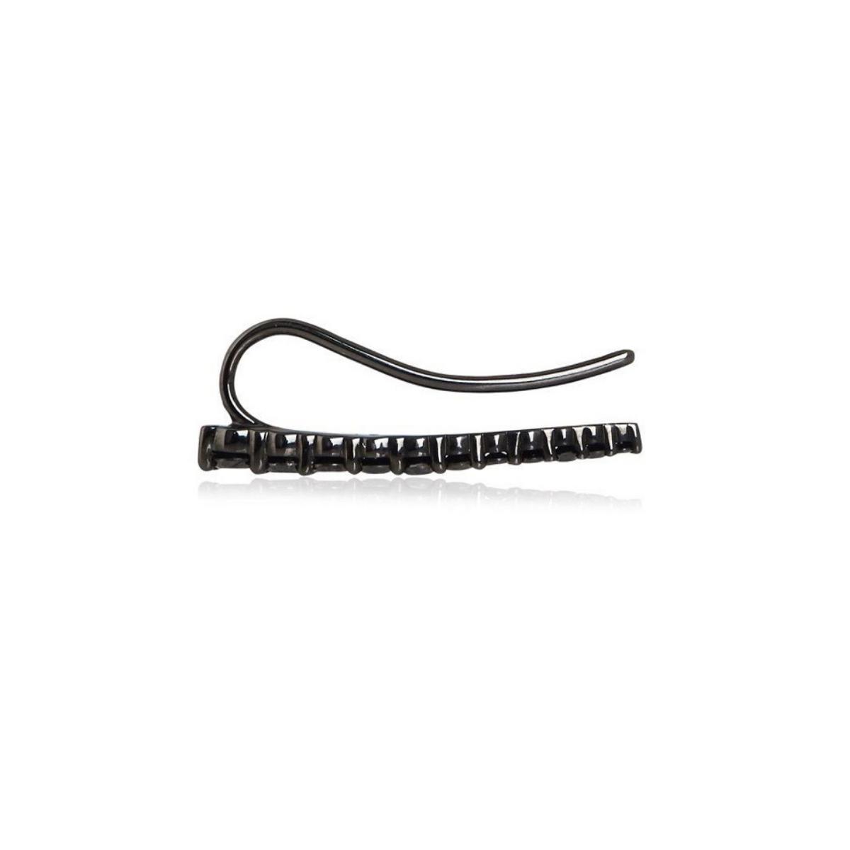 DASHA Superfine Black Diamond Ear Cuff Single