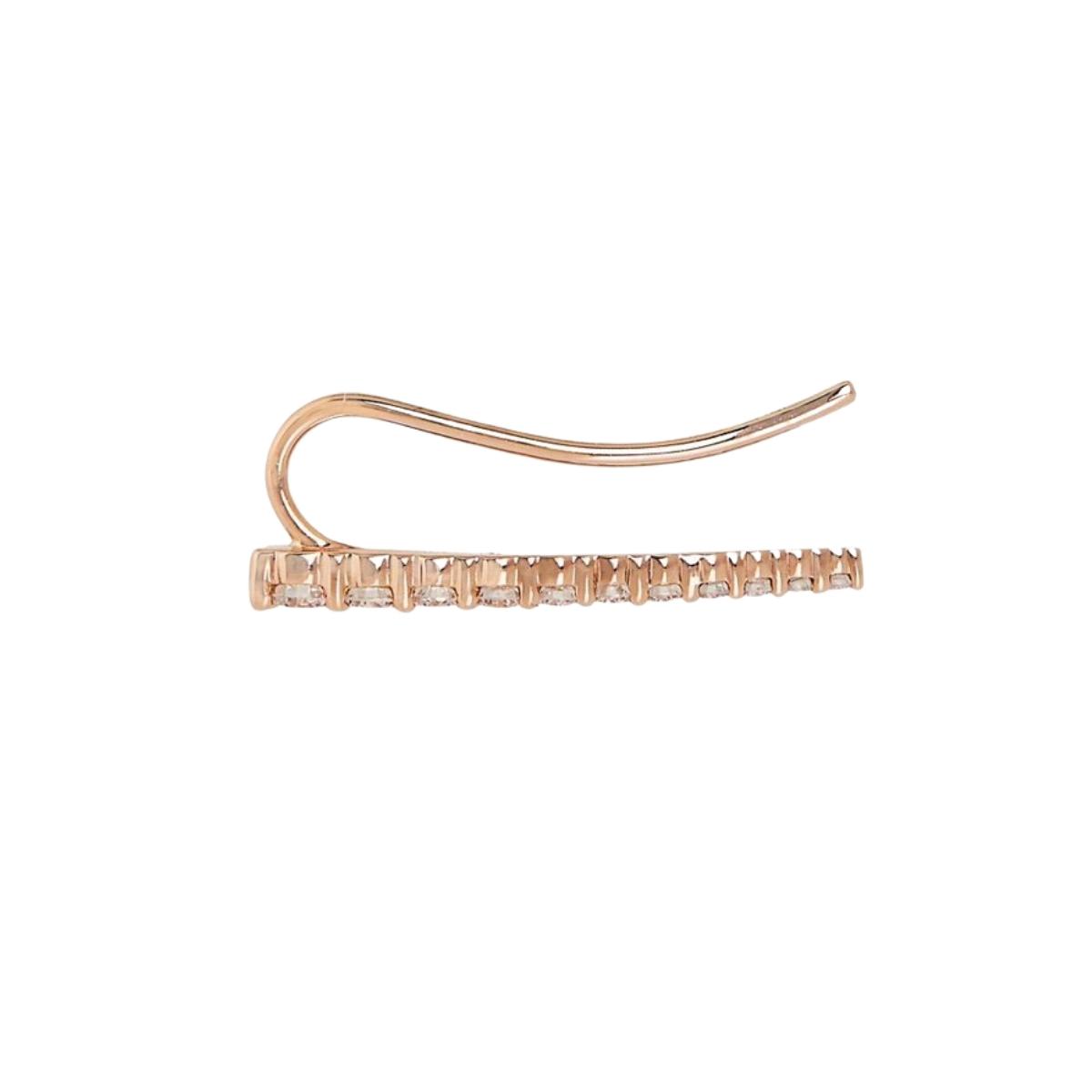 DASHA Superfine Diamond Ear Cuff Single