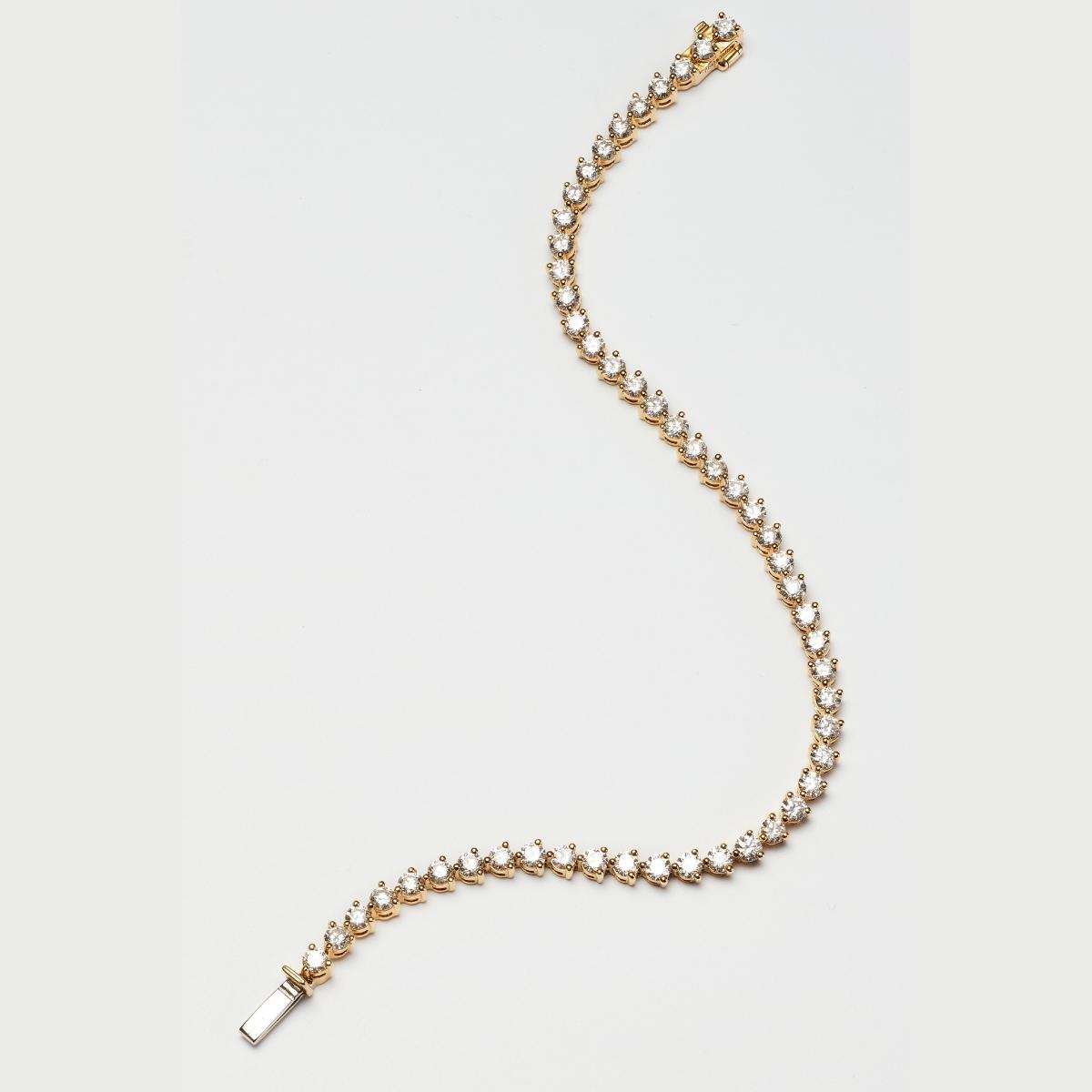 EVA LINE Diamond Tennis Bracelet