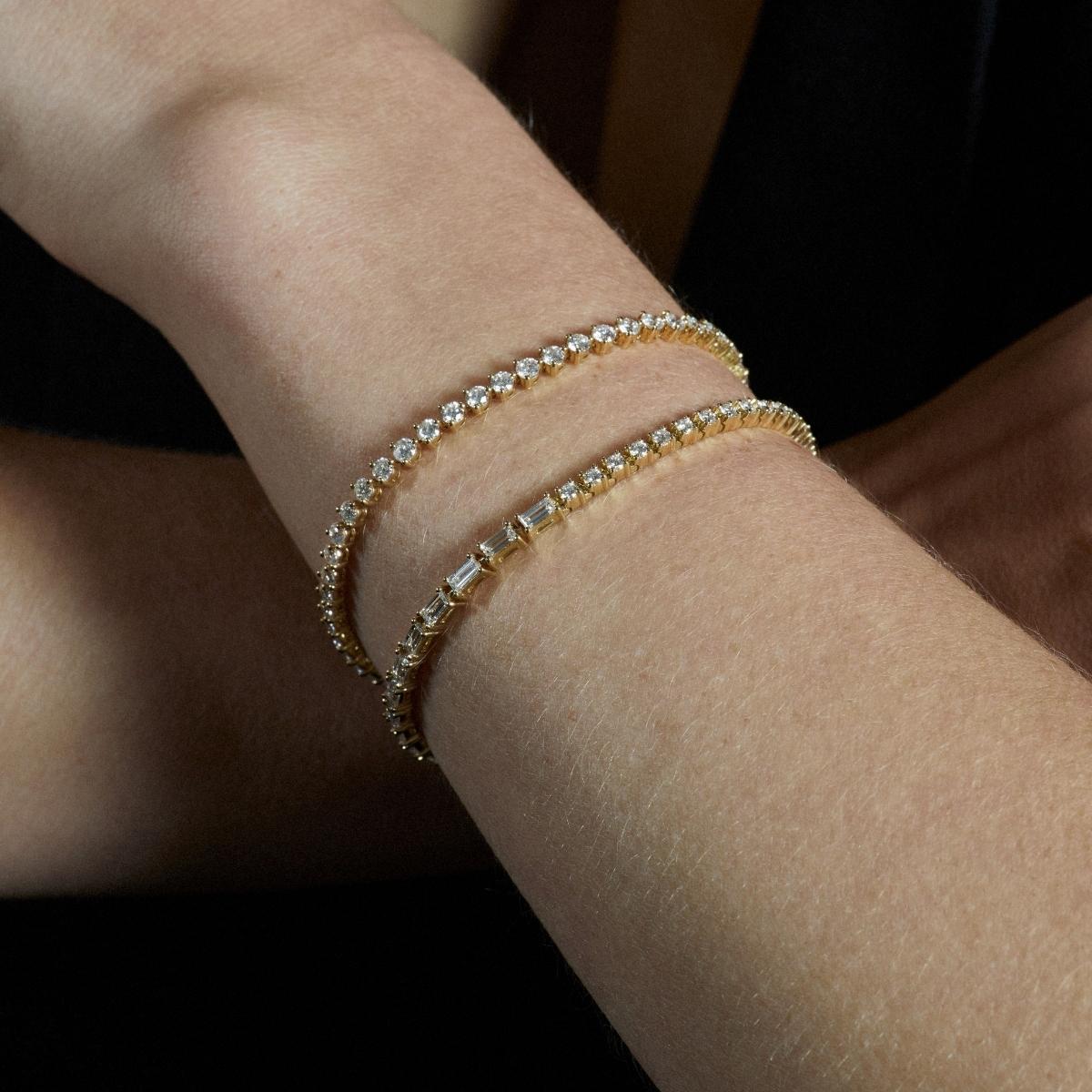 EVA LINE Diamond Tennis Bracelet