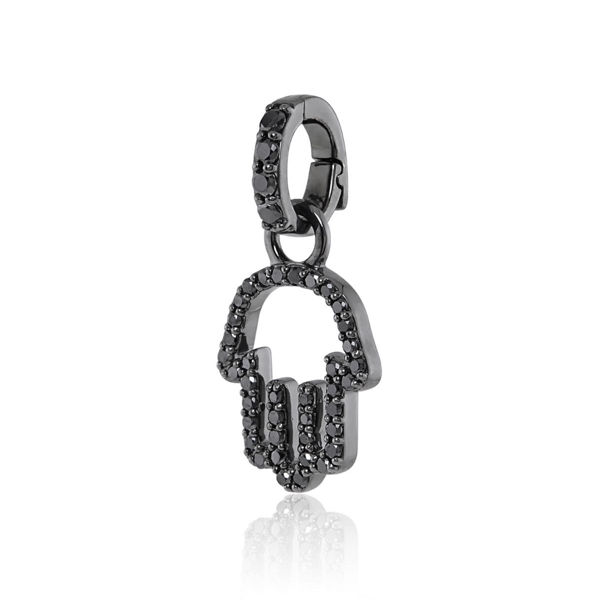 HAMSA Charm Black Diamond