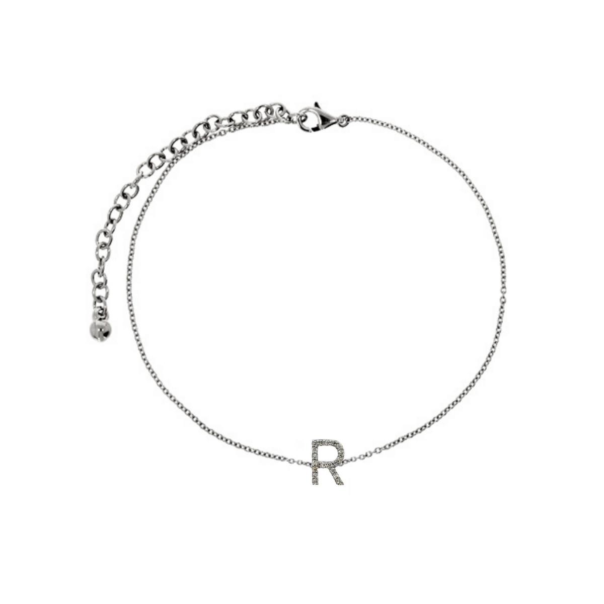 ID Initial Diamond Anklet