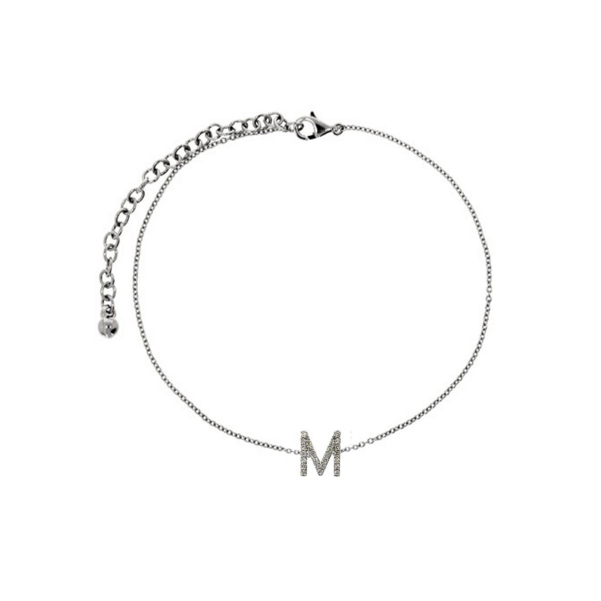 ID Initial Diamond Anklet