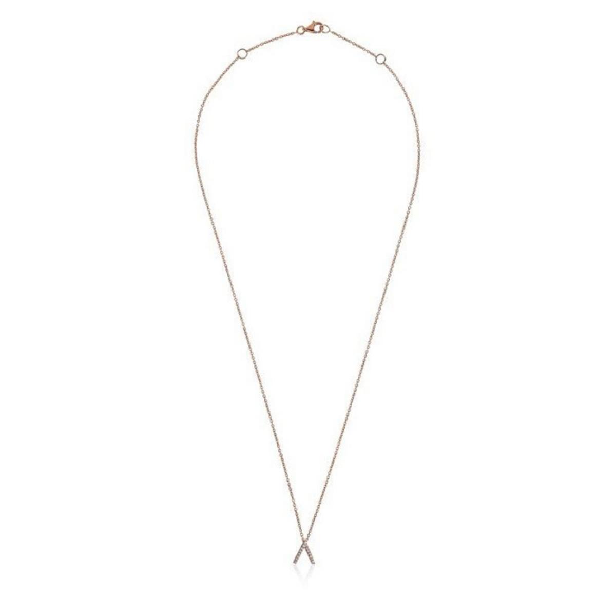 ID Initial Diamond Necklace