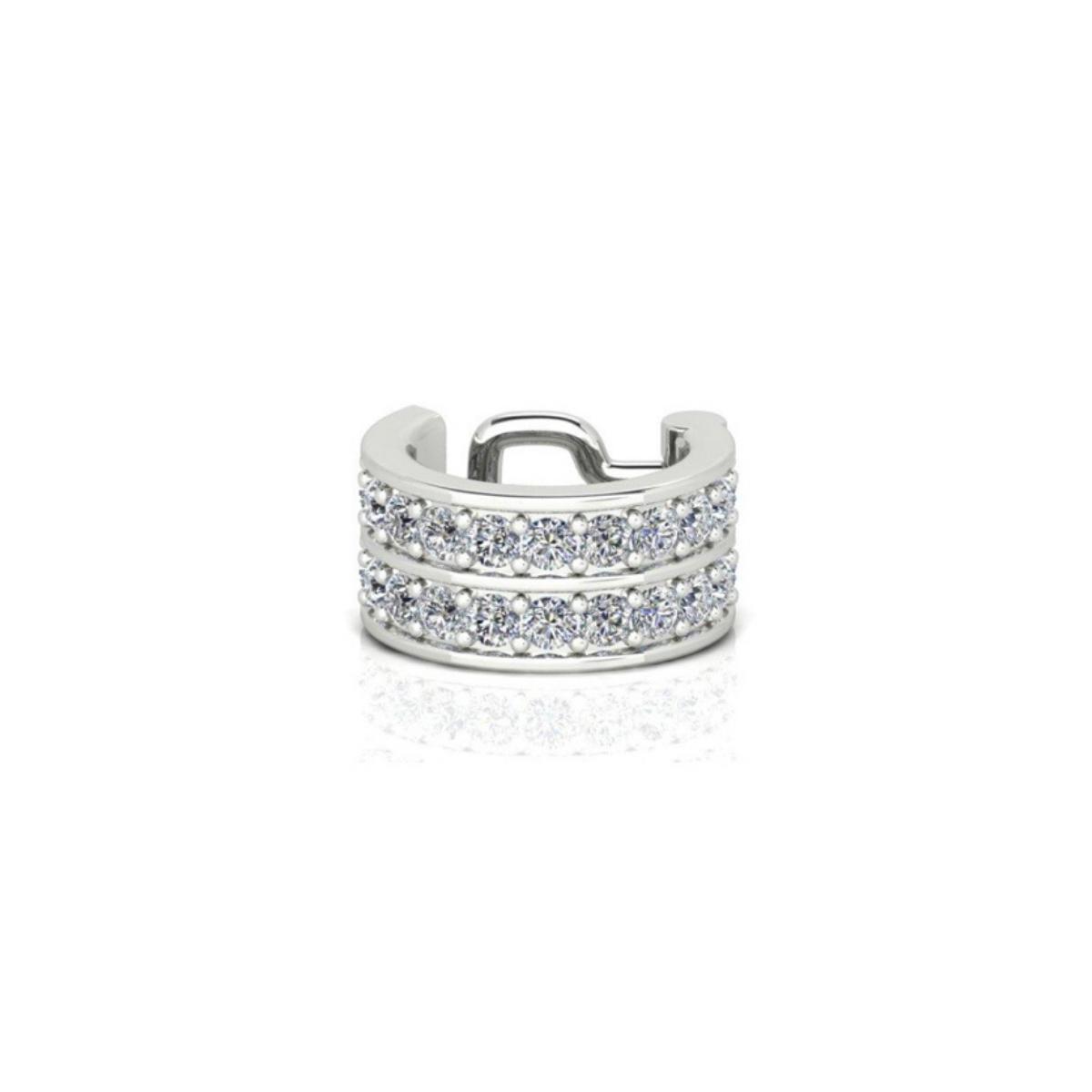 IRINA Double Row Diamond Ear Cuff Single