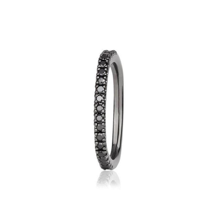 INFINITY Full Surround Black Diamond Ring
