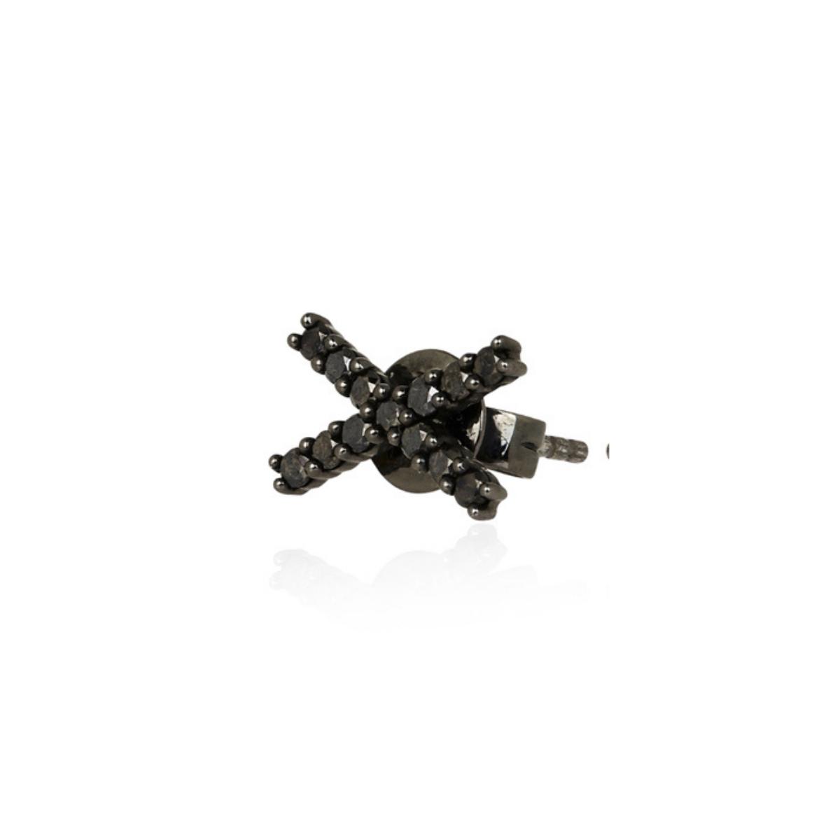KATIA Black Diamond Stud Earring Single