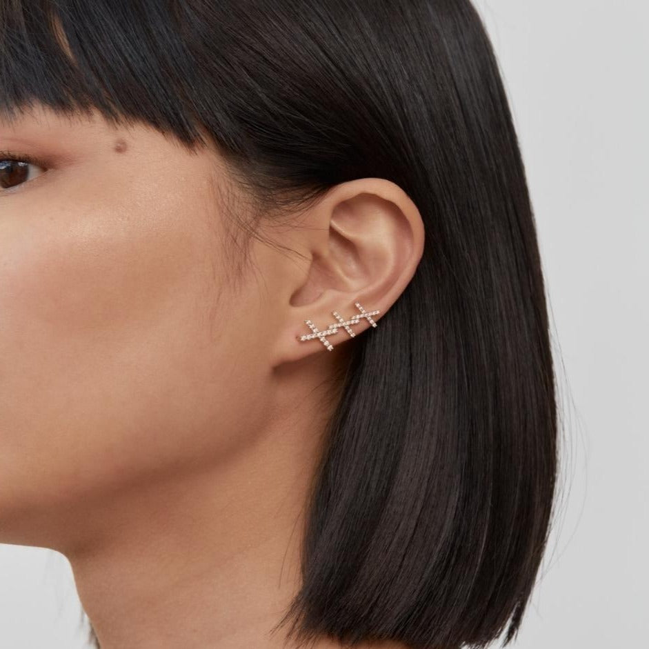 KATIA Diamond Ear Cuff Single