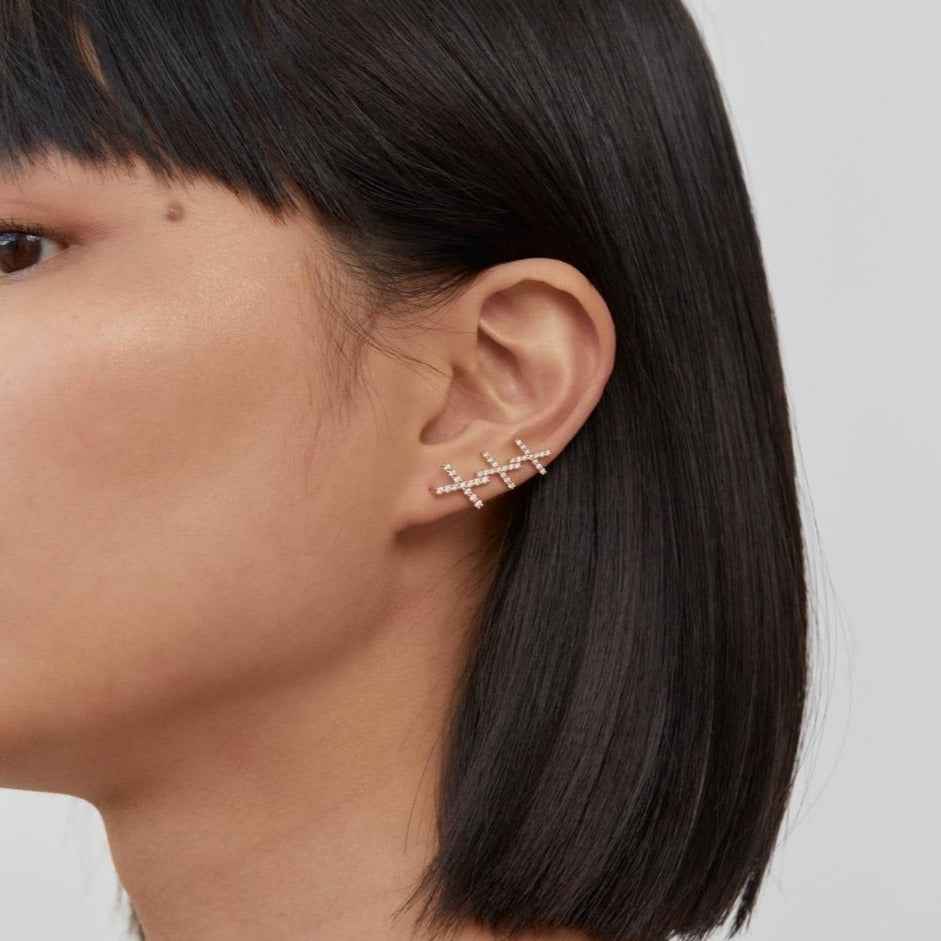 KATIA Diamond Ear Cuff Single