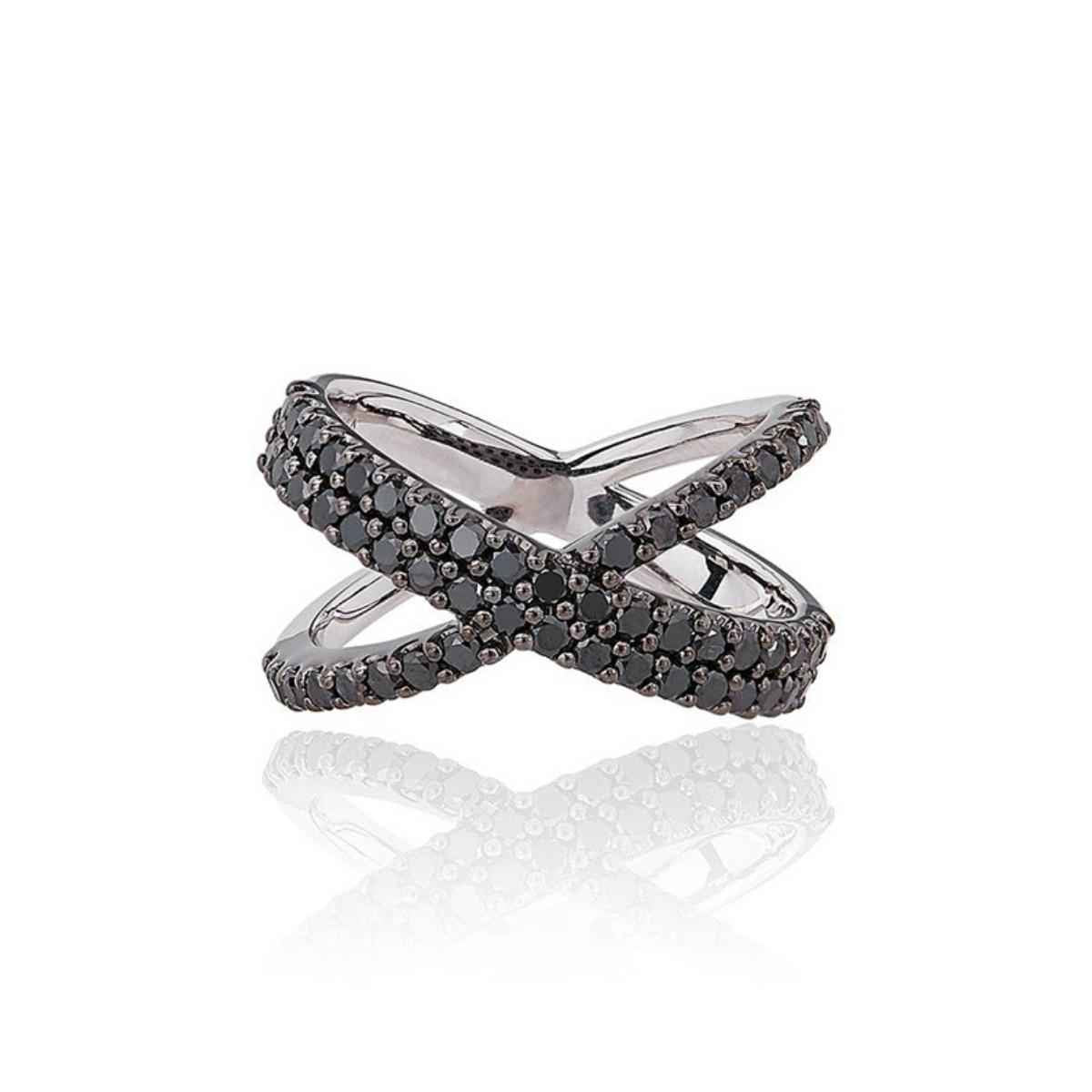 KATIA Double Black Diamond Ring