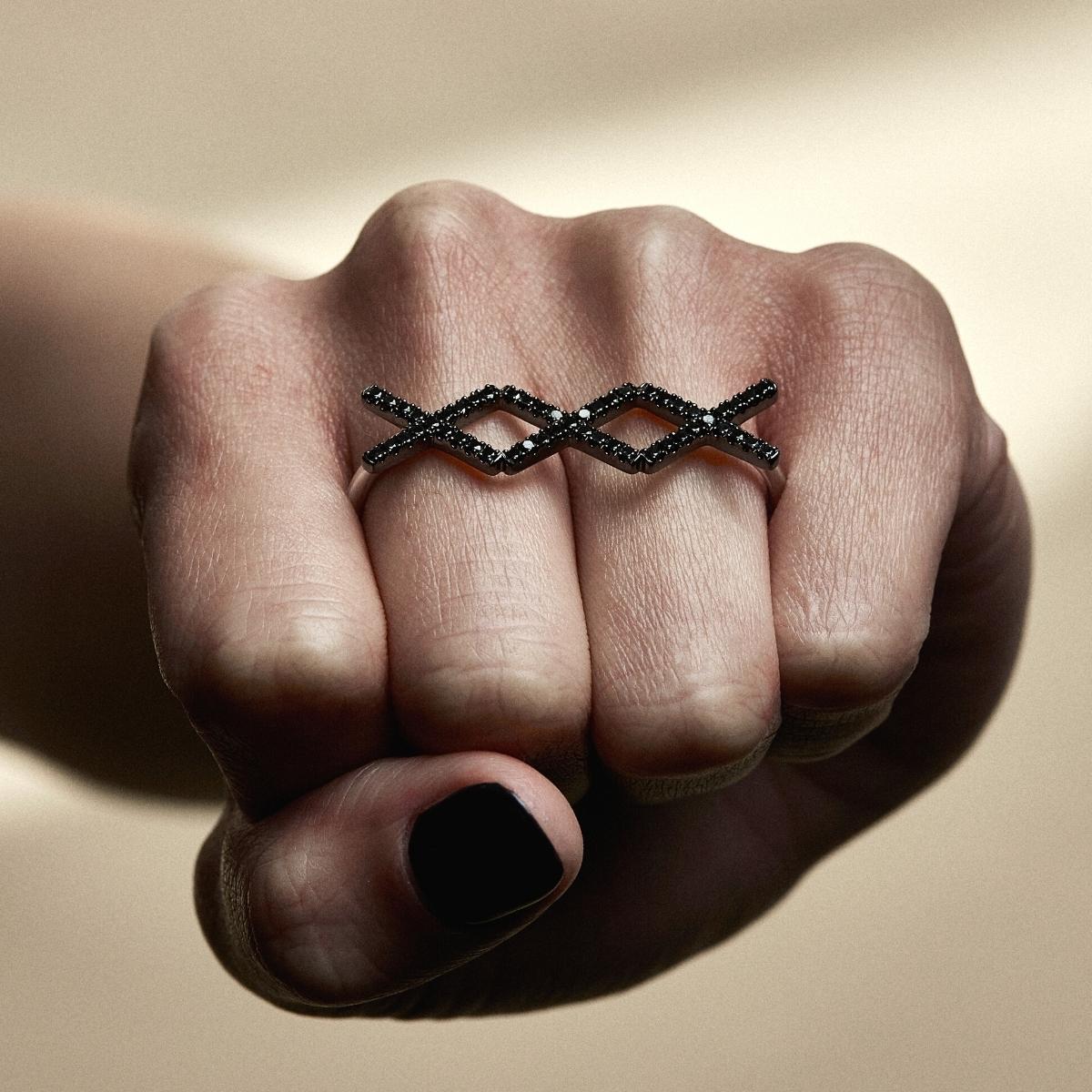 KATIA TRIO Black Diamond Ring