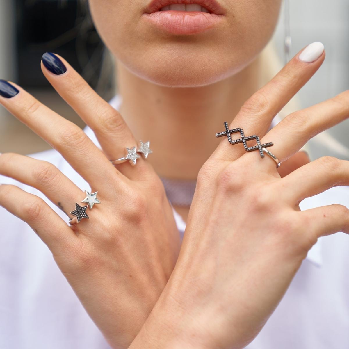 KATIA TRIO Black Diamond Ring
