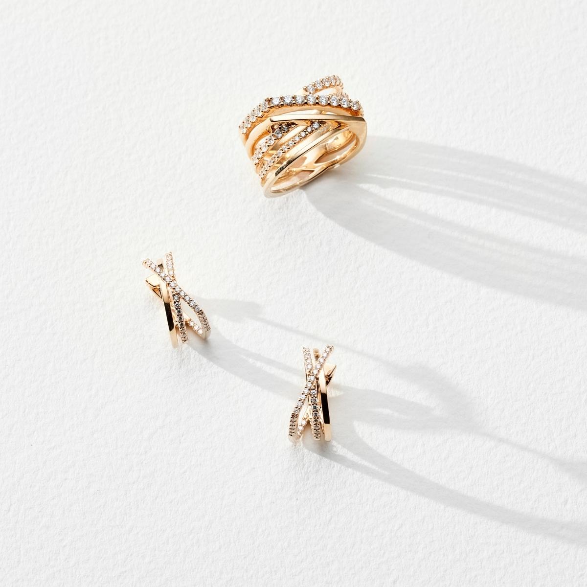 KATIA X Diamond Earrings Pair