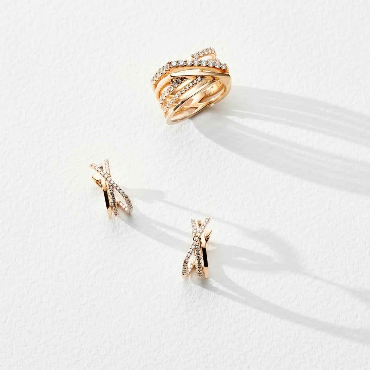 KATIA X Diamond Earrings Pair