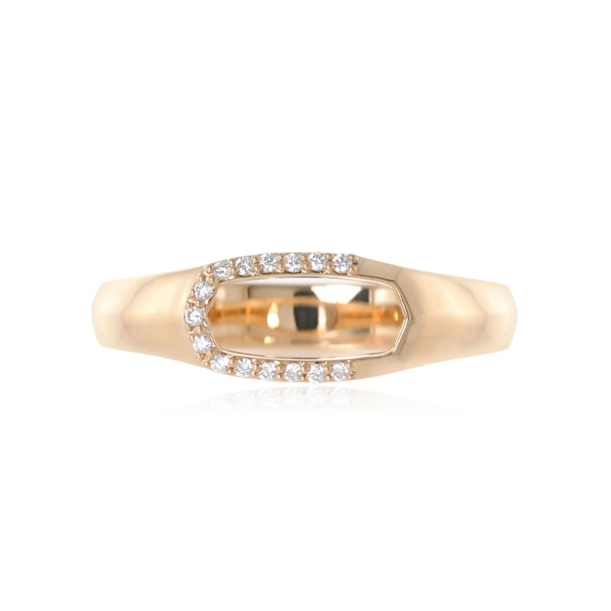 LUNA Signet Diamond Ring