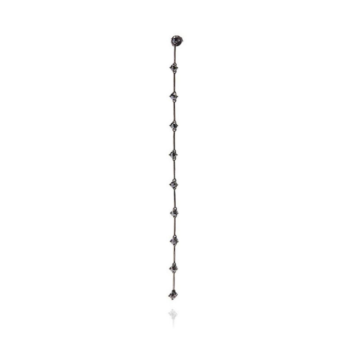 NATALIA Black Diamond Drop Earring Single