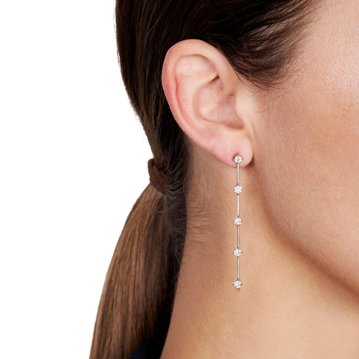 NATALIA Midi Diamond Drop Earring Single