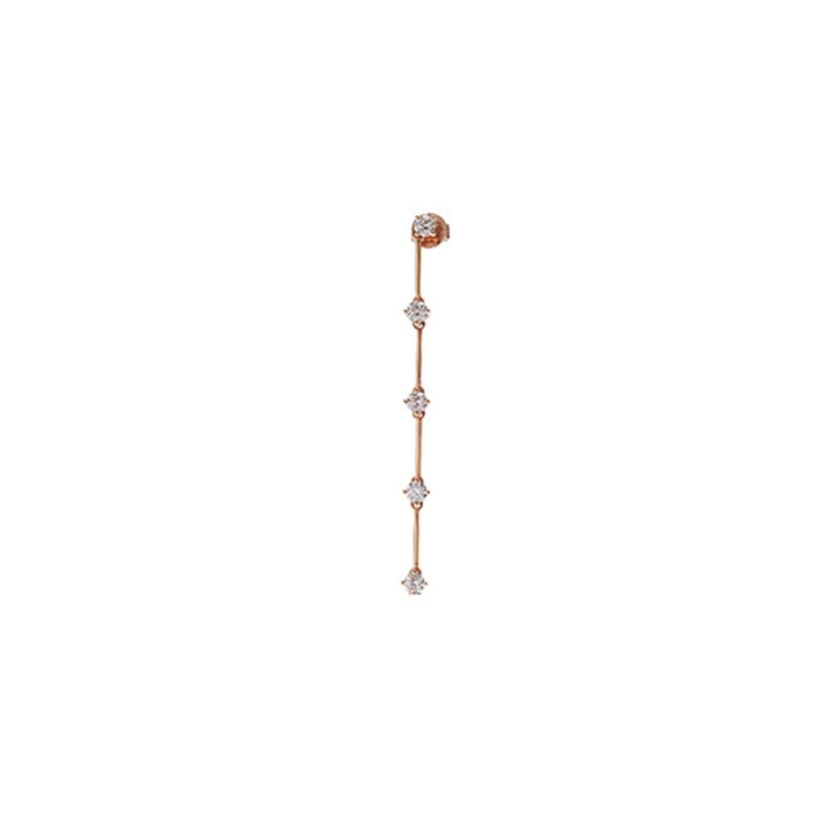 NATALIA Midi Diamond Drop Earring Single