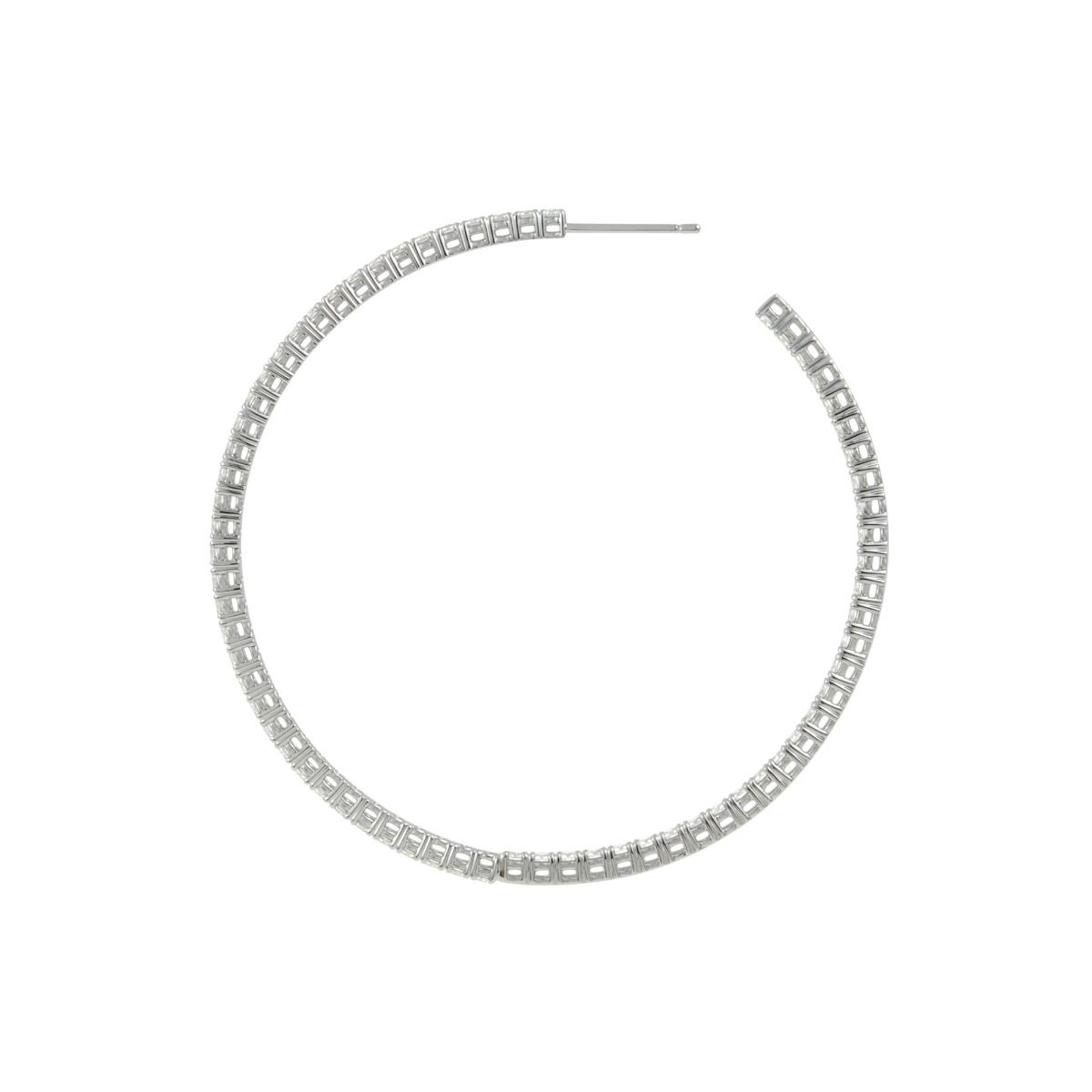 RIVIERA Diamond Hoop Earrings Pair