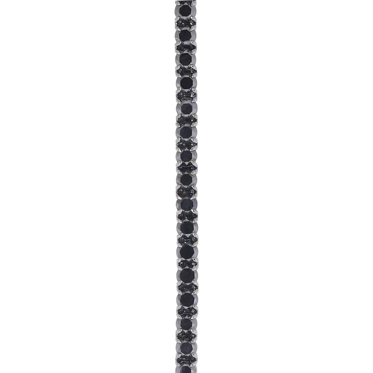 RIVIERA Line Black Diamond Tennis Bracelet