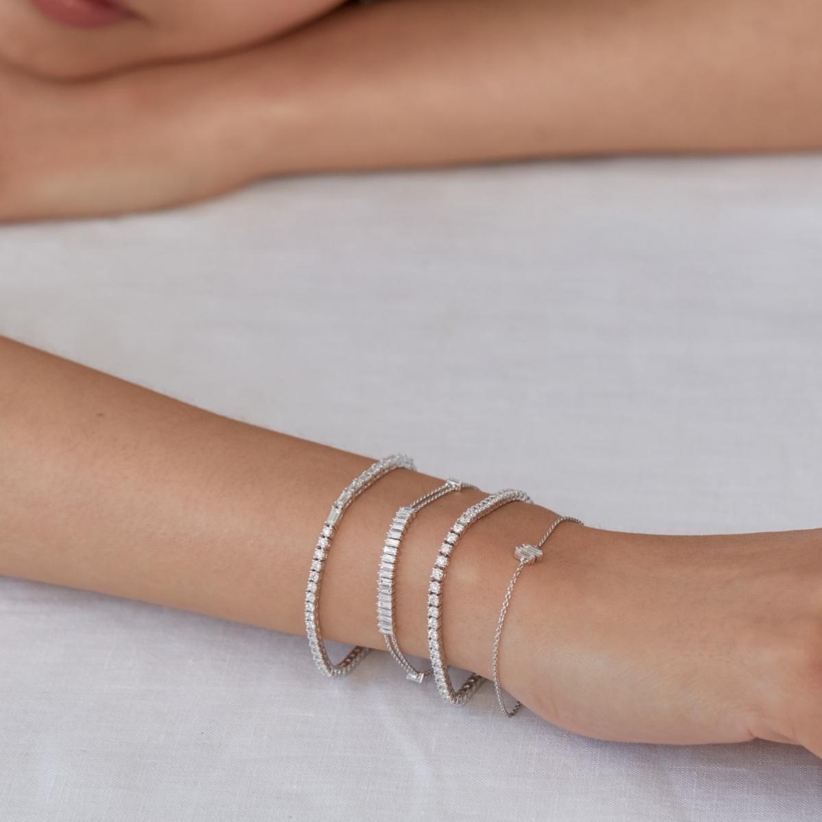 Riviera Line Diamond Tennis Bracelet