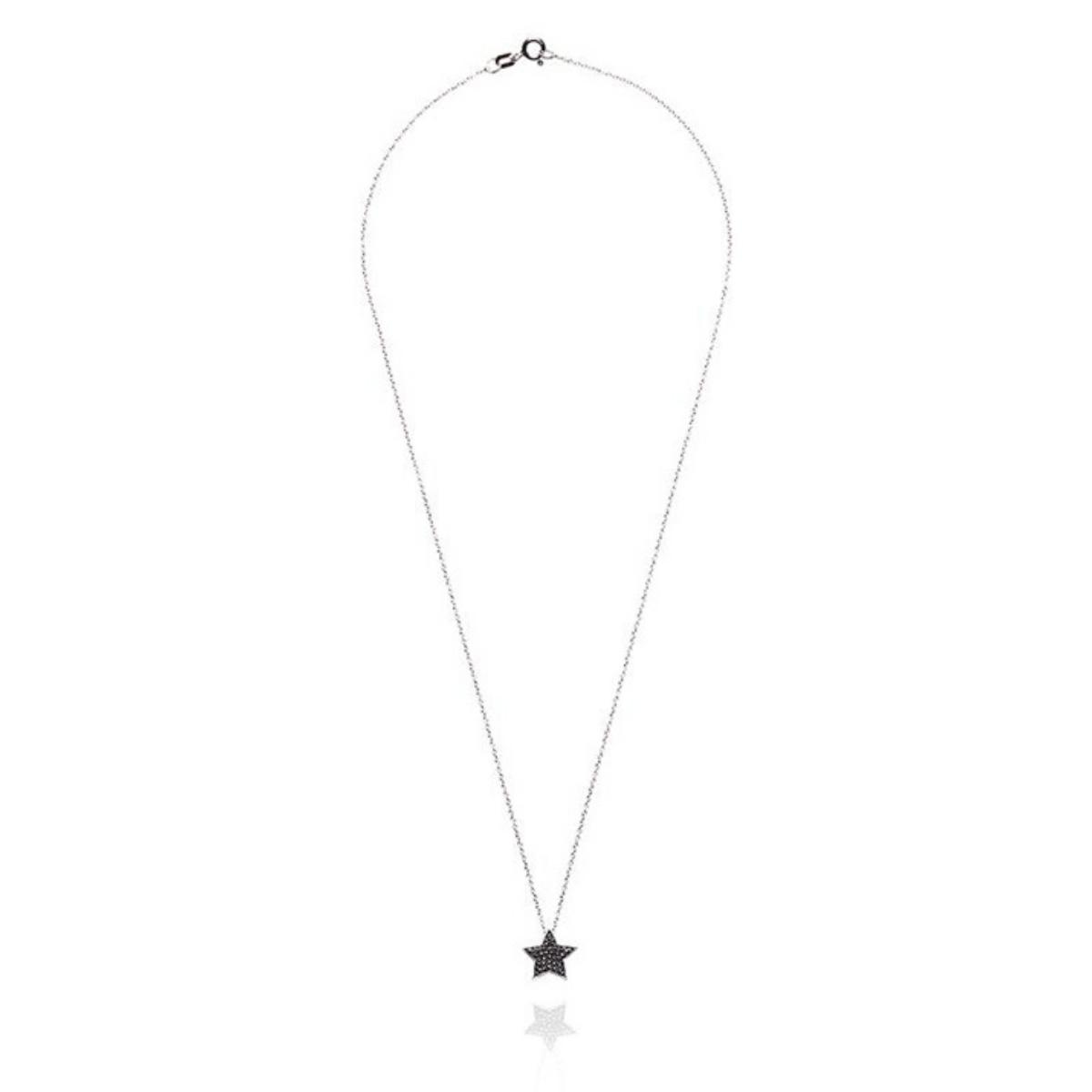 STASIA Star Black Diamond Necklace