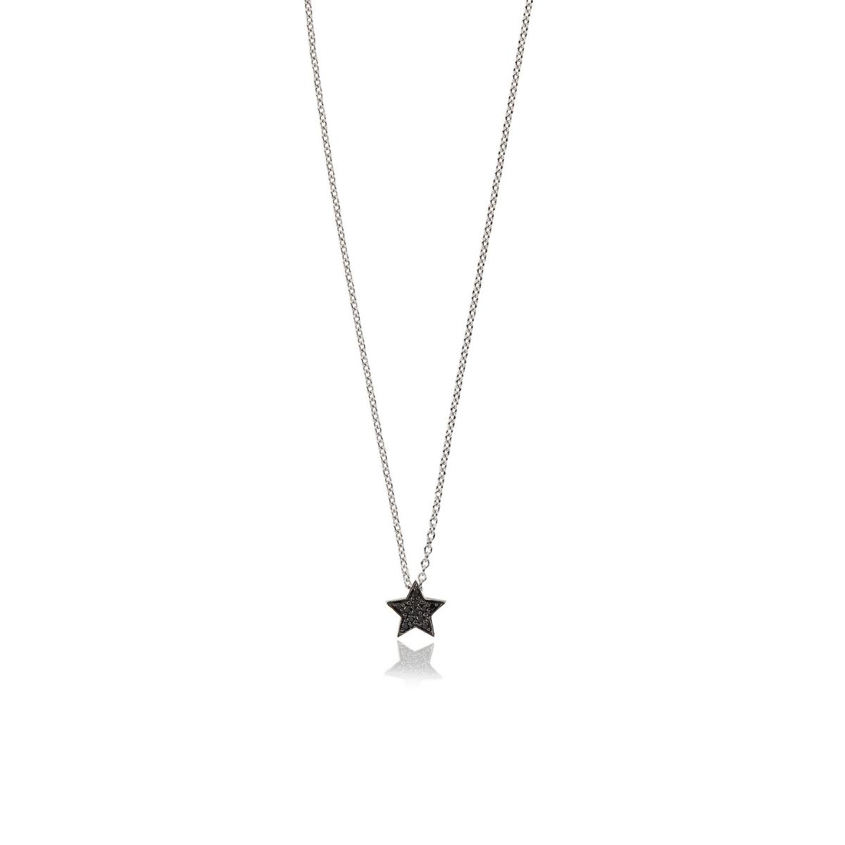 STASIA Star Mini Black Diamond Necklace