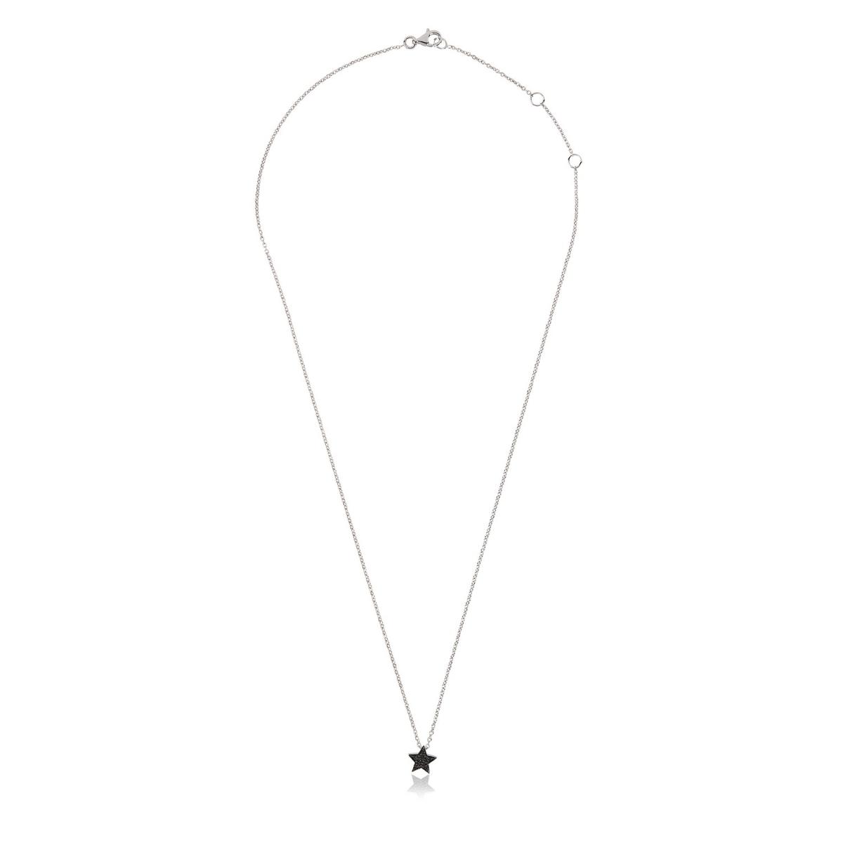 STASIA Star Mini Black Diamond Necklace