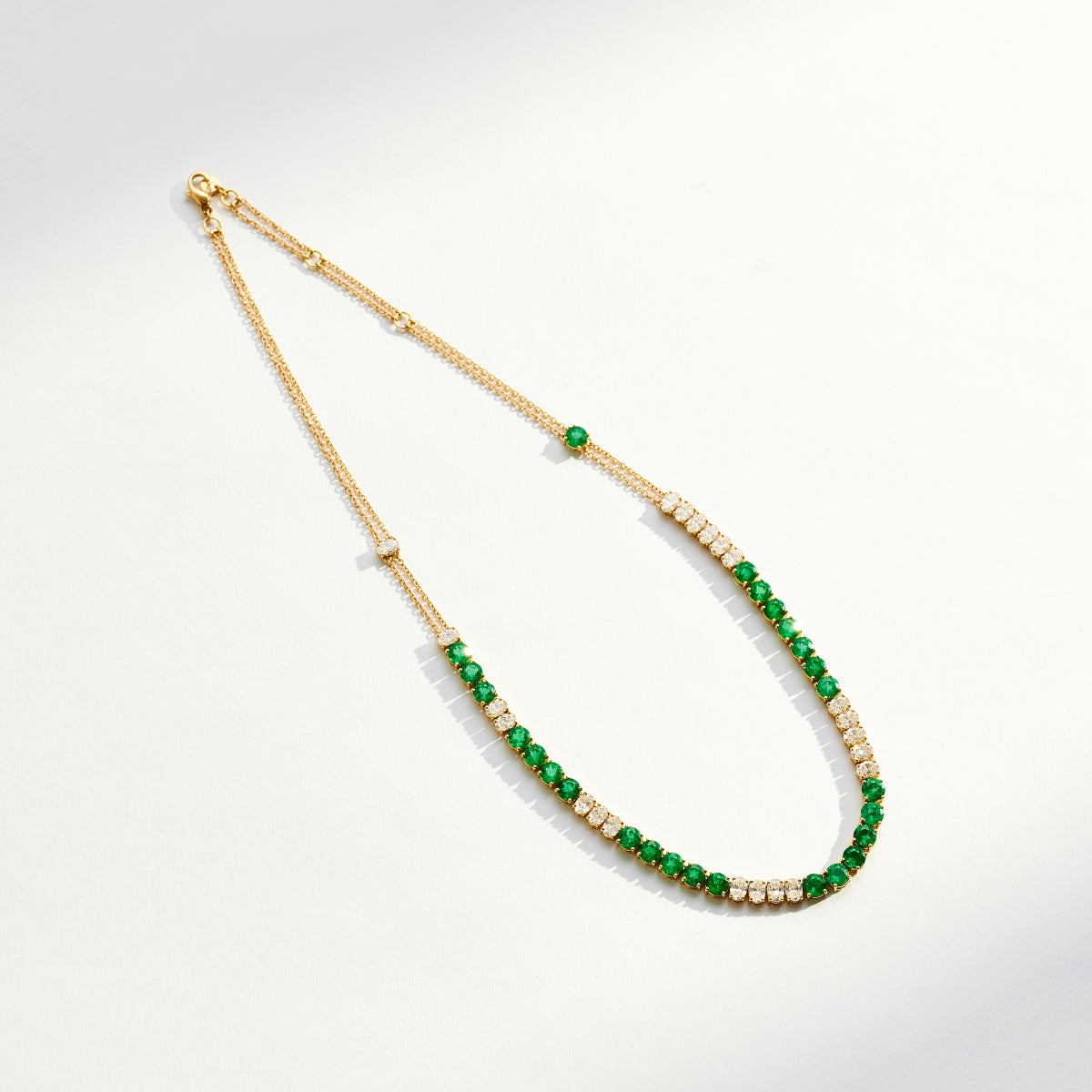 ELEVEN ELEVEN Emerald and Diamond Necklace POA