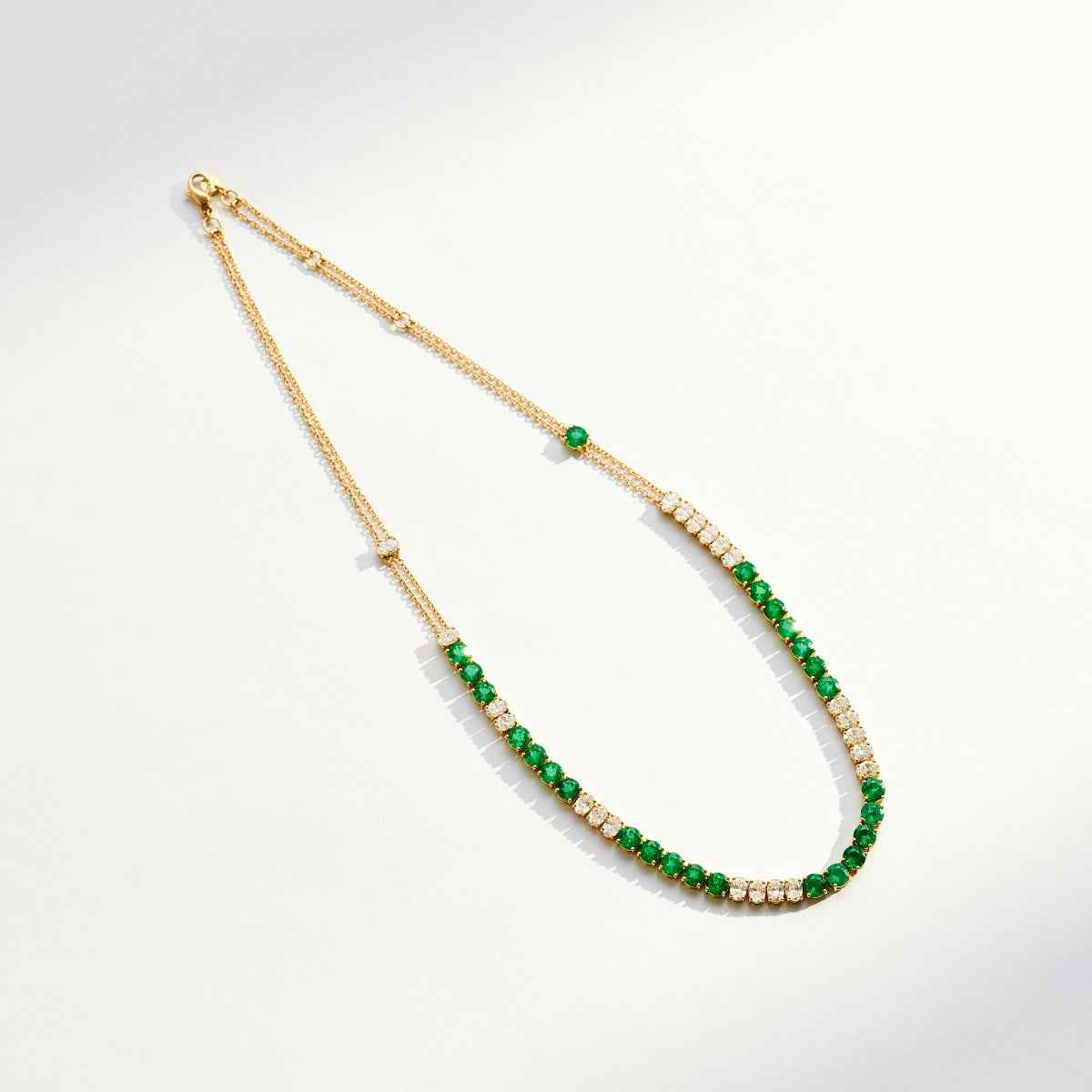 ELEVEN ELEVEN Emerald and Diamond Necklace POA