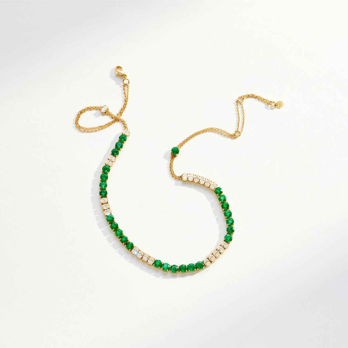 ELEVEN ELEVEN Emerald and Diamond Necklace POA