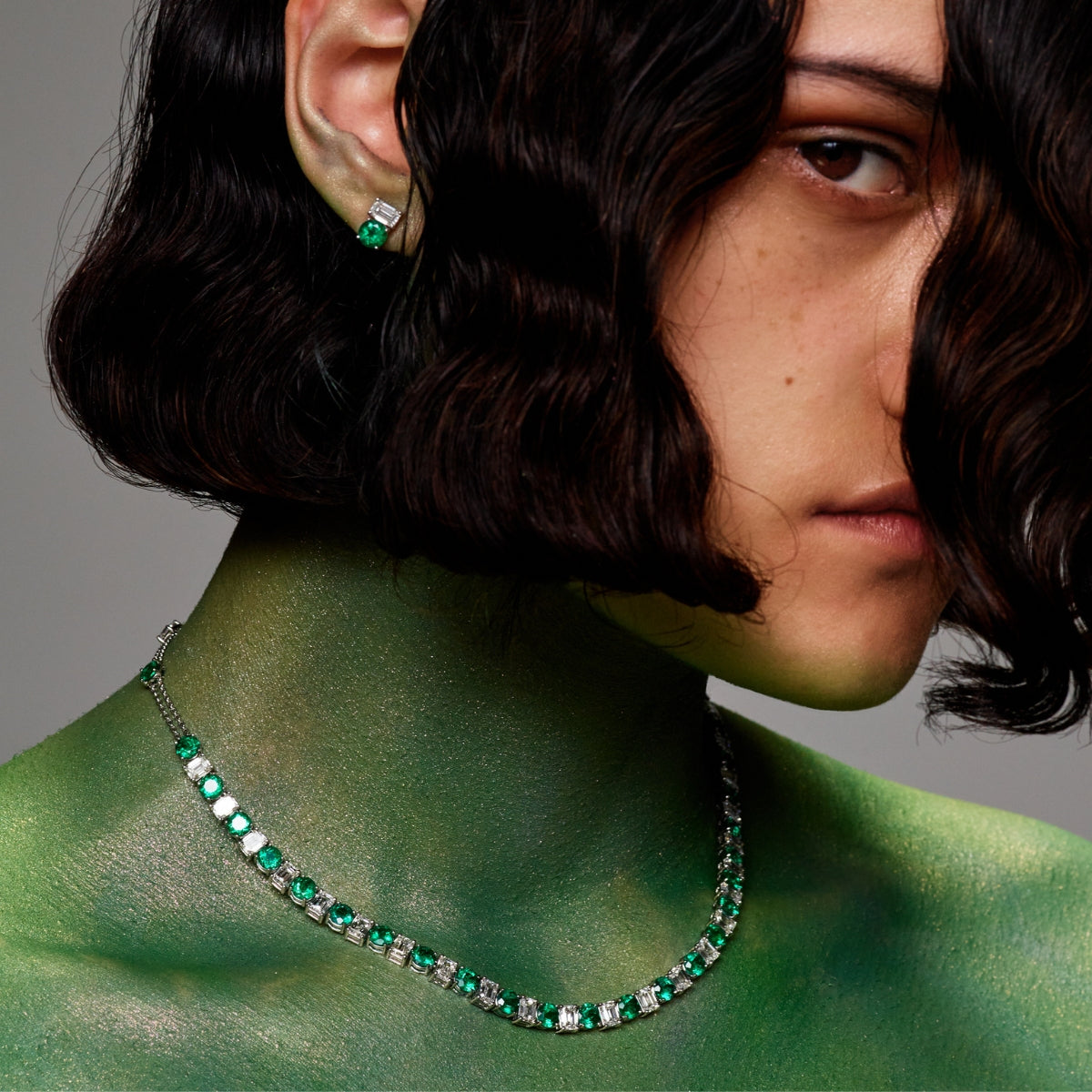 TATIANA Emerald and Diamond Necklace POA